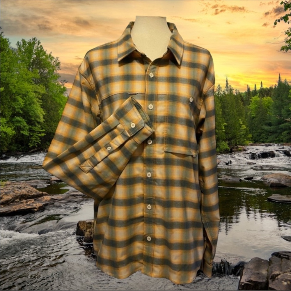 Rei Co op Sahara Thermal Lumberjack Plaid Long Sleeve Large EUC